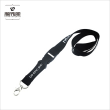 Black Separate Lanyard mit umweltfreundlichen Material für Office verwendet